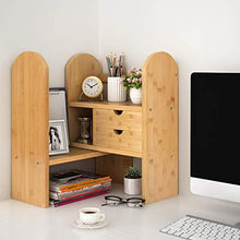 Load image into Gallery viewer, TribeSigns Bamboo Desktop Bookshelf - GetSourceful
