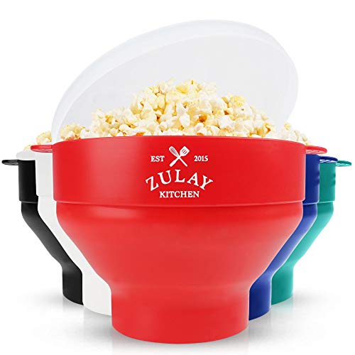 Zulay Collapsible Popcorn Popper- RED - GetSourceful