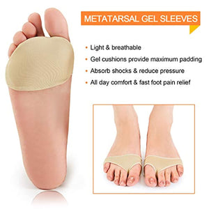 Metatarsal Foot Pads (12 pack) - All day Pain Relief for Men & Women - GetSourceful