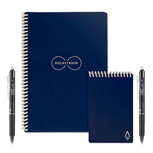 Rocketbook Smart Reusable Notebooks with 2 Pilot Frixion Pens and Station - GetSourceful