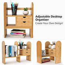 Load image into Gallery viewer, TribeSigns Bamboo Desktop Bookshelf - GetSourceful
