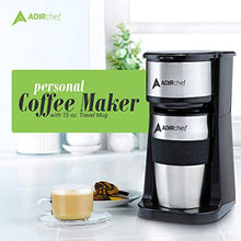 Load image into Gallery viewer, AdirChef Grab N&#39; Go Personal Coffee Maker with 15 oz. Travel Mug - GetSourceful
