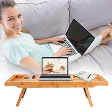 Load image into Gallery viewer, Widousy Bamboo Caddy - Laptop, Food, and Bath Tray - GetSourceful
