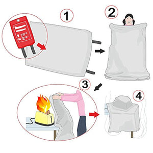 PADOMA Fire Suppression Blanket (2 PACK) 39.3X 39.3inch - GetSourceful