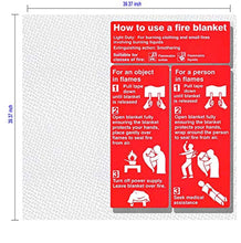 Load image into Gallery viewer, PADOMA Fire Suppression Blanket (2 PACK) 39.3X 39.3inch - GetSourceful
