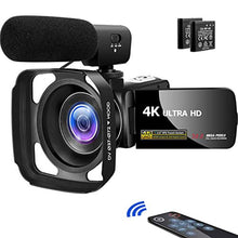 Load image into Gallery viewer, 4K Video Camera - with 3-Inch IPS Touch Screen and Microphone - GetSourceful
