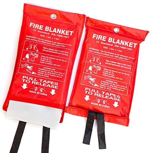 PADOMA Fire Suppression Blanket (2 PACK) 39.3X 39.3inch - GetSourceful