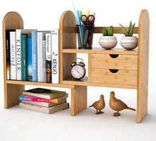 Load image into Gallery viewer, TribeSigns Bamboo Desktop Bookshelf - GetSourceful
