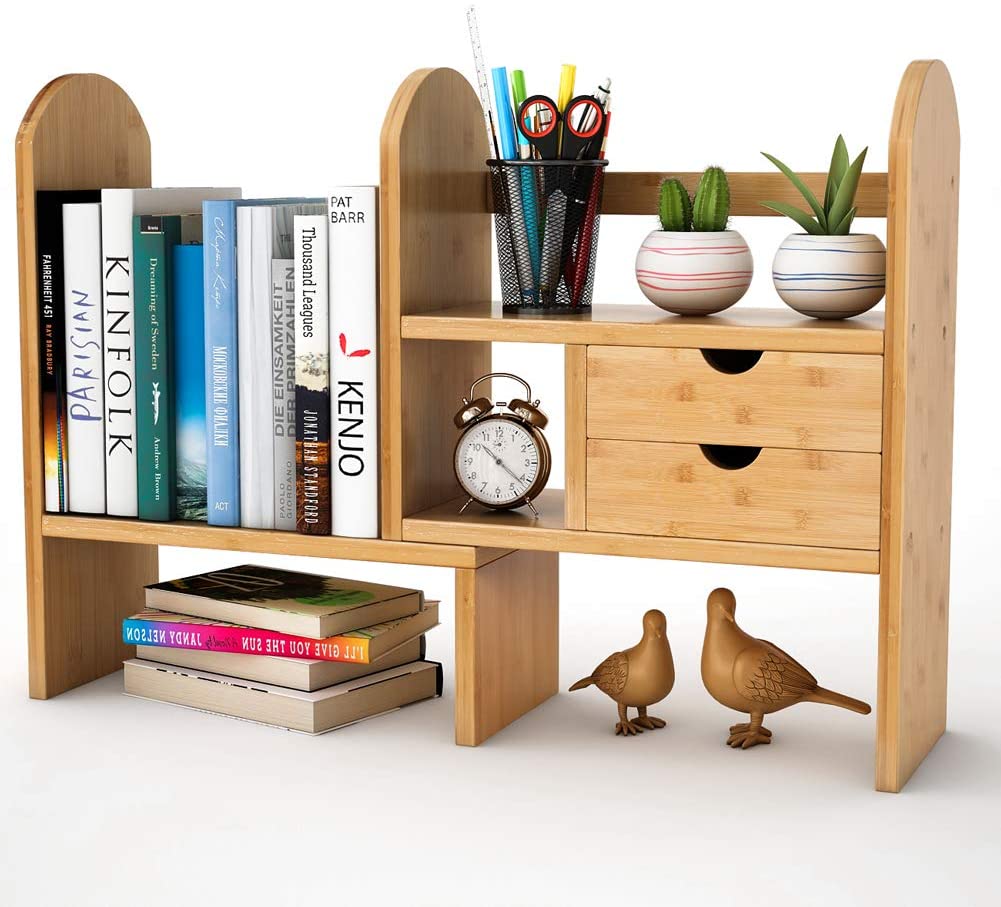 TribeSigns Bamboo Desktop Bookshelf - GetSourceful