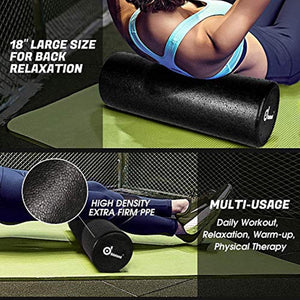 Odoland 6-in1 Foam Roller Set for Massage Therapy - GetSourceful