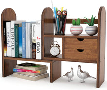 Load image into Gallery viewer, TribeSigns Bamboo Desktop Bookshelf - GetSourceful
