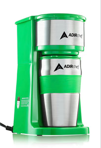 AdirChef Grab N' Go Personal Coffee Maker with 15 oz. Travel Mug - GetSourceful