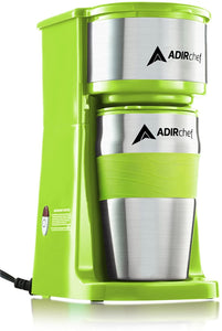 AdirChef Grab N' Go Personal Coffee Maker with 15 oz. Travel Mug - GetSourceful